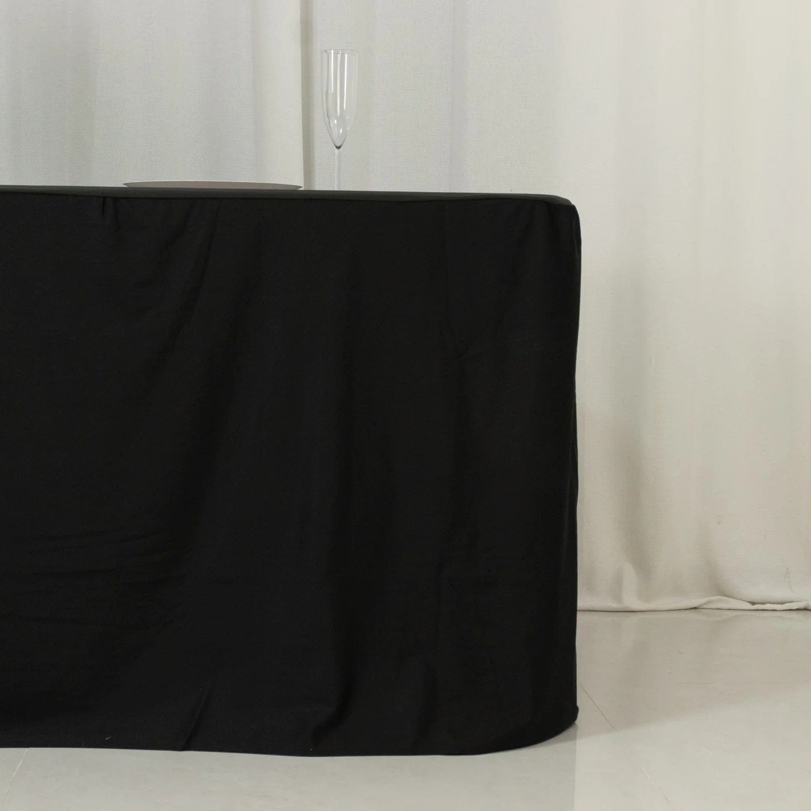 8 ft Fitted Scuba Polyester Rectangle Tablecloth