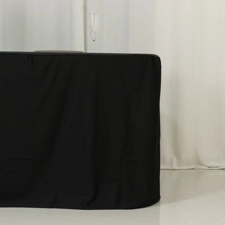 8 ft Fitted Scuba Polyester Rectangle Tablecloth