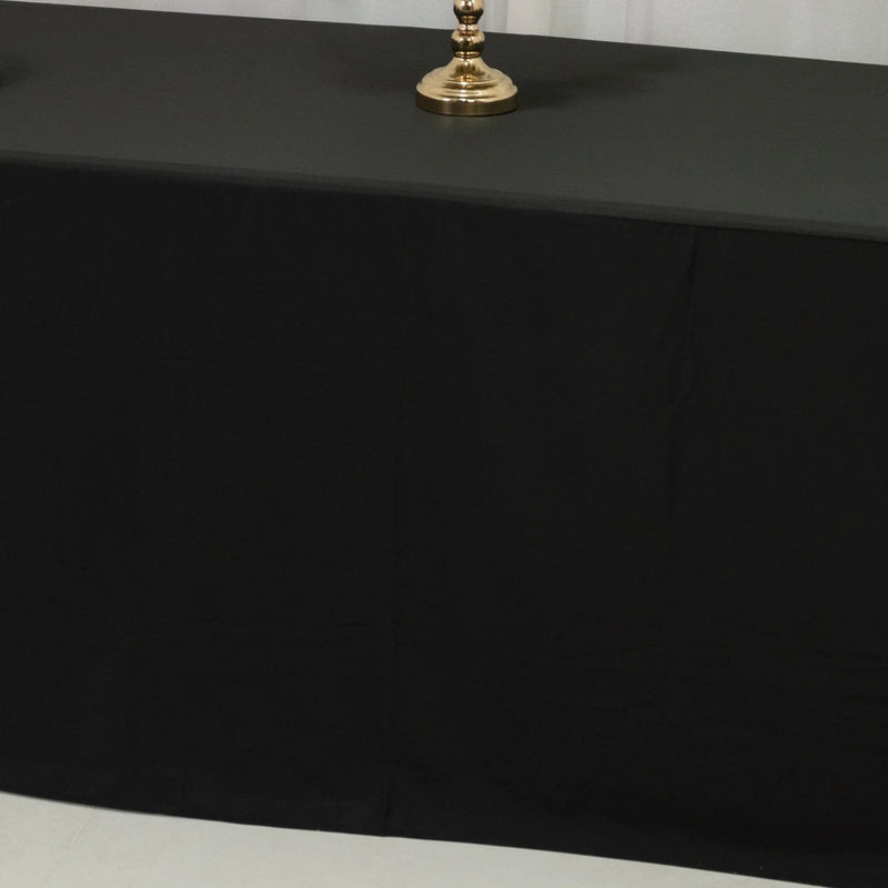 8 ft Fitted Scuba Polyester Rectangle Tablecloth