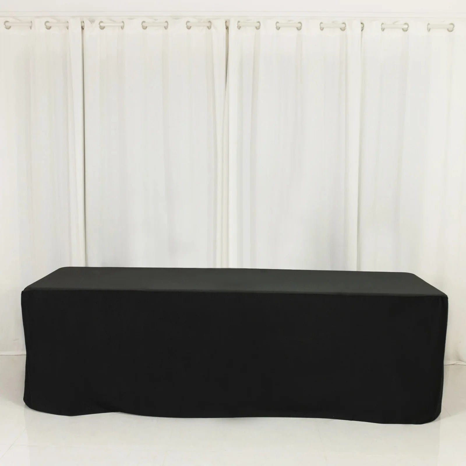 8 ft Fitted Scuba Polyester Rectangle Tablecloth