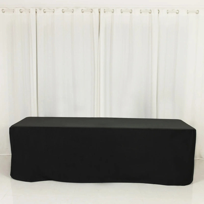 8 ft Fitted Scuba Polyester Rectangle Tablecloth