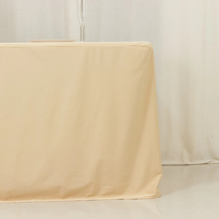 8 ft Fitted Scuba Polyester Rectangle Tablecloth
