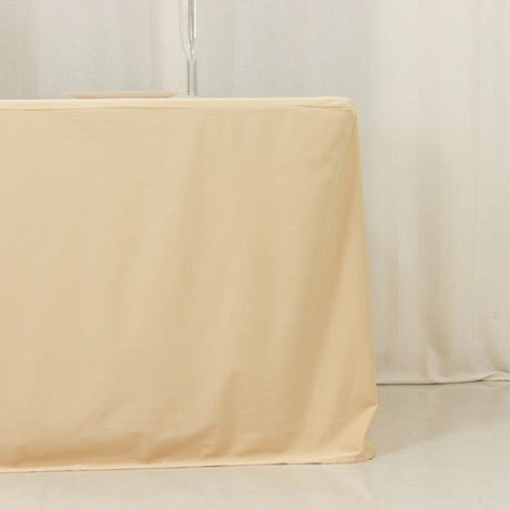 8 ft Fitted Scuba Polyester Rectangle Tablecloth
