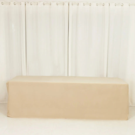8 ft Fitted Scuba Polyester Rectangle Tablecloth