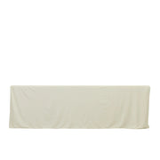 8 ft Fitted Scuba Polyester Rectangle Tablecloth TAB_SCUBA_FIT8_IVR