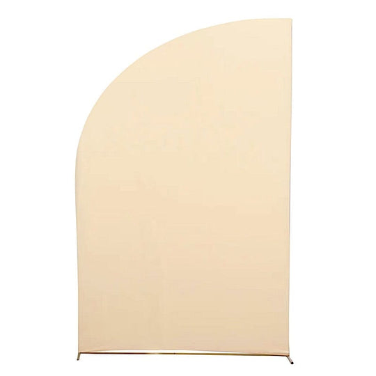 8 ft Fitted Spandex Half Moon Wedding Arch Backdrop Stand Cover