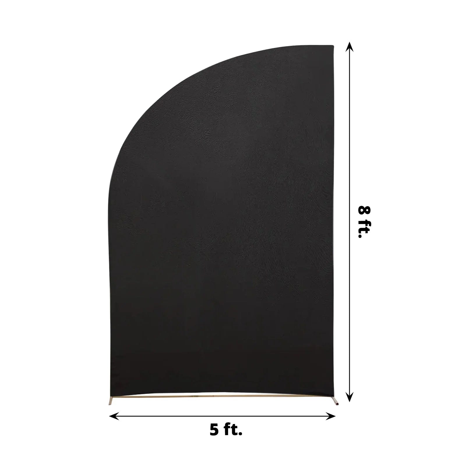 8 ft Fitted Spandex Half Moon Wedding Arch Backdrop Stand Cover