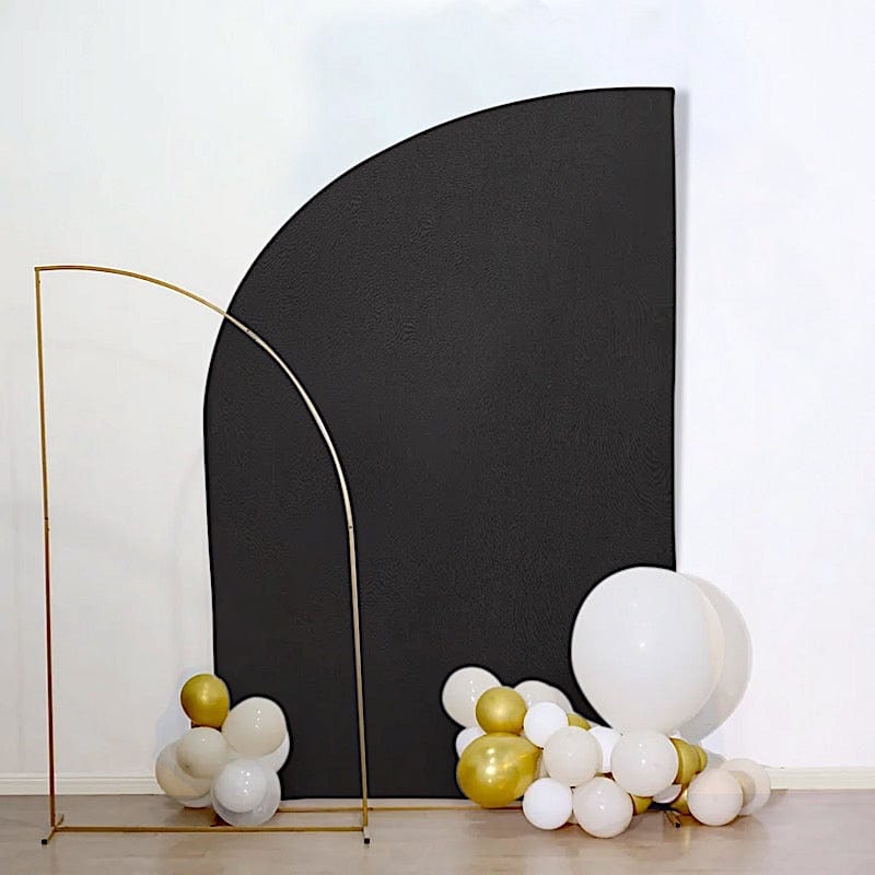 8 ft Fitted Spandex Half Moon Wedding Arch Backdrop Stand Cover