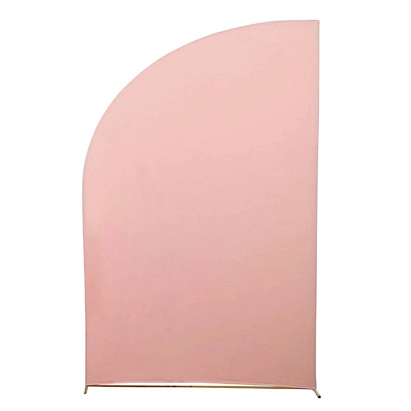 8 ft Fitted Spandex Half Moon Wedding Arch Backdrop Stand Cover