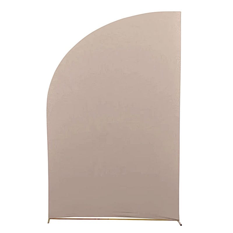 8 ft Fitted Spandex Half Moon Wedding Arch Backdrop Stand Cover