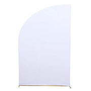 8 ft Fitted Spandex Half Moon Wedding Arch Backdrop Stand Cover