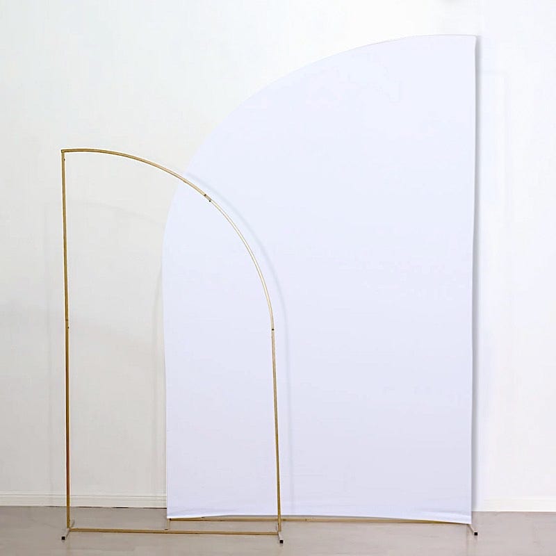 8 ft Fitted Spandex Half Moon Wedding Arch Backdrop Stand Cover