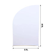 8 ft Fitted Spandex Half Moon Wedding Arch Backdrop Stand Cover