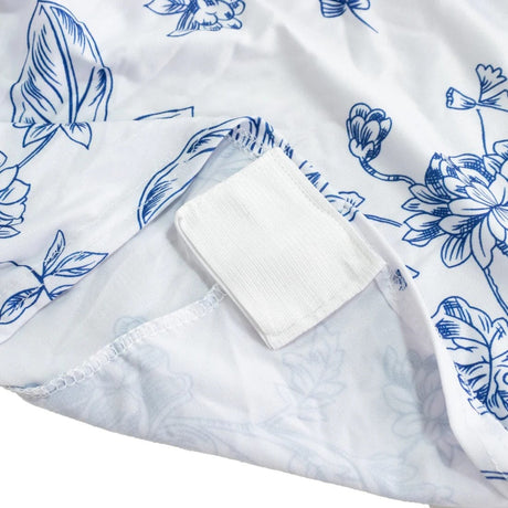 8 ft Fitted Spandex Tablecloth French Toile Table Cover