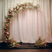 8 ft Heavy Duty Metal Double Hoop Wedding Arch Photo Backdrop Stand - Gold BKDP_STNDCIR5_7_GOLD