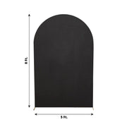 8 ft Matte Fitted Spandex Round Top Wedding Arch Backdrop Stand Cover