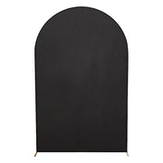 8 ft Matte Fitted Spandex Round Top Wedding Arch Backdrop Stand Cover