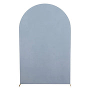8 ft Matte Fitted Spandex Round Top Wedding Arch Backdrop Stand Cover