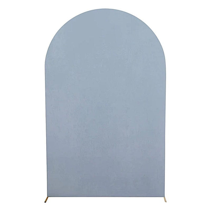 8 ft Matte Fitted Spandex Round Top Wedding Arch Backdrop Stand Cover