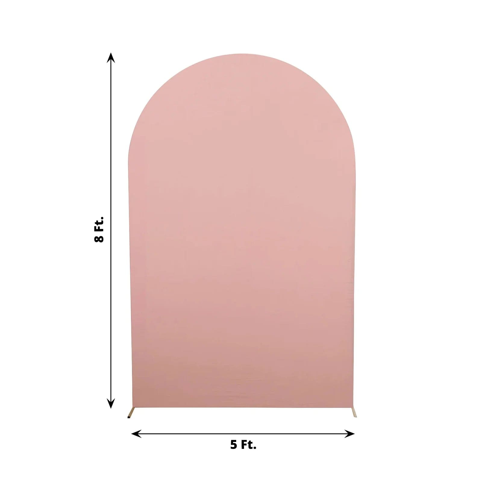 8 ft Matte Fitted Spandex Round Top Wedding Arch Backdrop Stand Cover