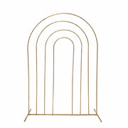 8 ft Metal Multi-Layered Round Top Chiara Backdrop Stand - Gold IRON_STND06A_GOLD