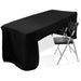 8 ft Open Back Fitted Polyester Rectangle Tablecloth