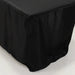 8 ft Open Back Fitted Polyester Rectangle Tablecloth