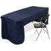 8 ft Open Back Fitted Polyester Rectangle Tablecloth