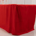 8 ft Open Back Fitted Polyester Rectangle Tablecloth