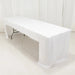 8 ft Open Back Fitted Polyester Rectangle Tablecloth