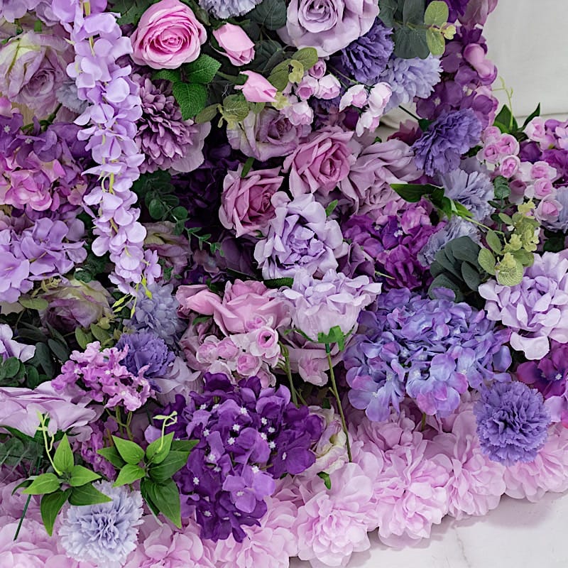 8 ft Wedding Arch with Roses, Hydrangeas and  Chrysanthemums Silk Floral Half Crescent
