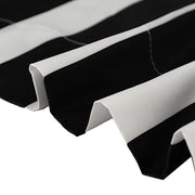 8 ft x 10 ft Striped Satin Backdrop Curtain Panel - Black and White BKDP_15_8X10_WHBK