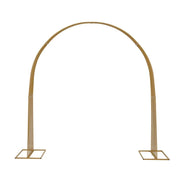 8 ft x 7.3 ft Heavy-Duty Backdrop Stand Metal Wedding Arch - Gold BKDP_STND_DOME1_7_GOLD