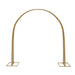 8 ft x 7.3 ft Heavy-Duty Backdrop Stand Metal Wedding Arch - Gold BKDP_STND_DOME1_7_GOLD