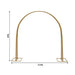 8 ft x 7.3 ft Heavy-Duty Backdrop Stand Metal Wedding Arch - Gold BKDP_STND_DOME1_7_GOLD