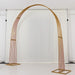 8 ft x 7.3 ft Heavy-Duty Backdrop Stand Metal Wedding Arch - Gold BKDP_STND_DOME1_7_GOLD