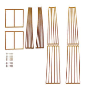 8 ft x 7.3 ft Heavy-Duty Backdrop Stand Metal Wedding Arch - Gold BKDP_STND_DOME1_7_GOLD