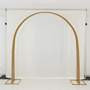 8 ft x 7.3 ft Heavy-Duty Backdrop Stand Metal Wedding Arch - Gold BKDP_STND_DOME1_7_GOLD
