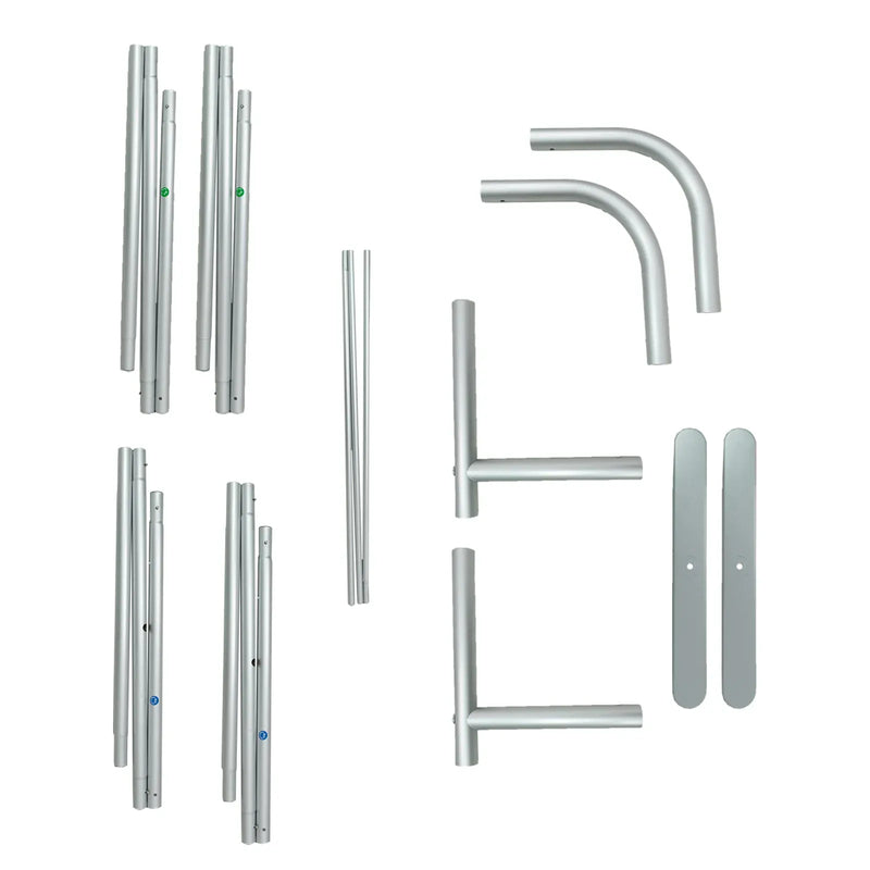 8 ft x 8 ft Aluminum Pillowcase Backdrop Stand - Silver BKDP_STND_ALUM_8X8