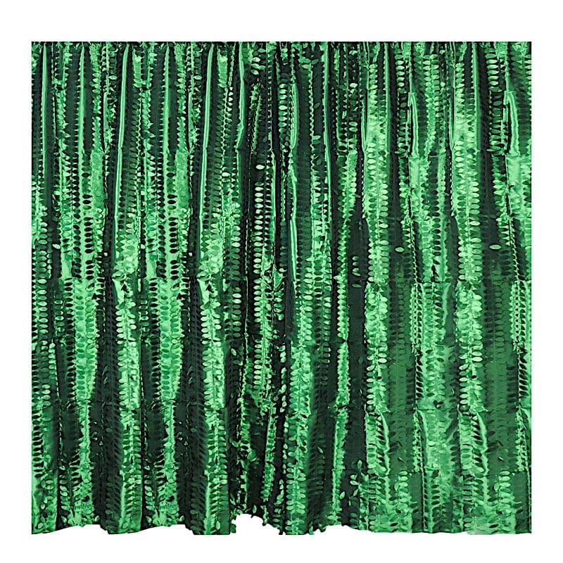 8 ft x 8 ft Leaf Petal Taffeta Photo Backdrop Drape Curtain Panel