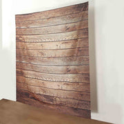 8 ft x 8 ft Printed Vinyl Photo Backdrop Vintage Wood Design Party Banner - Brown BKDP_VIN_8X8_WOD07