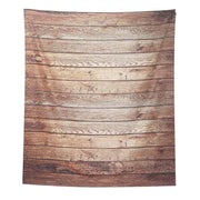 8 ft x 8 ft Printed Vinyl Photo Backdrop Vintage Wood Design Party Banner - Brown BKDP_VIN_8X8_WOD07