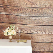 8 ft x 8 ft Printed Vinyl Photo Backdrop Vintage Wood Design Party Banner - Brown BKDP_VIN_8X8_WOD07