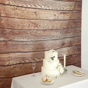 8 ft x 8 ft Printed Vinyl Photo Backdrop Vintage Wood Design Party Banner - Brown BKDP_VIN_8X8_WOD07