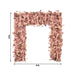 8 ft x 8 ft Roll Up Artificial Silk Flower Backdrop for Arch Stand