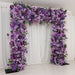 8 ft x 8 ft Roll Up Artificial Silk Flower Backdrop for Arch Stand