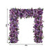8 ft x 8 ft Roll Up Artificial Silk Flower Backdrop for Arch Stand