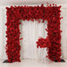 8 ft x 8 ft Roll Up Artificial Silk Flower Backdrop for Arch Stand