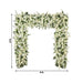 8 ft x 8 ft Roll Up Artificial Silk Flower Backdrop for Arch Stand