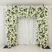 8 ft x 8 ft Roll Up Artificial Silk Flower Backdrop for Arch Stand